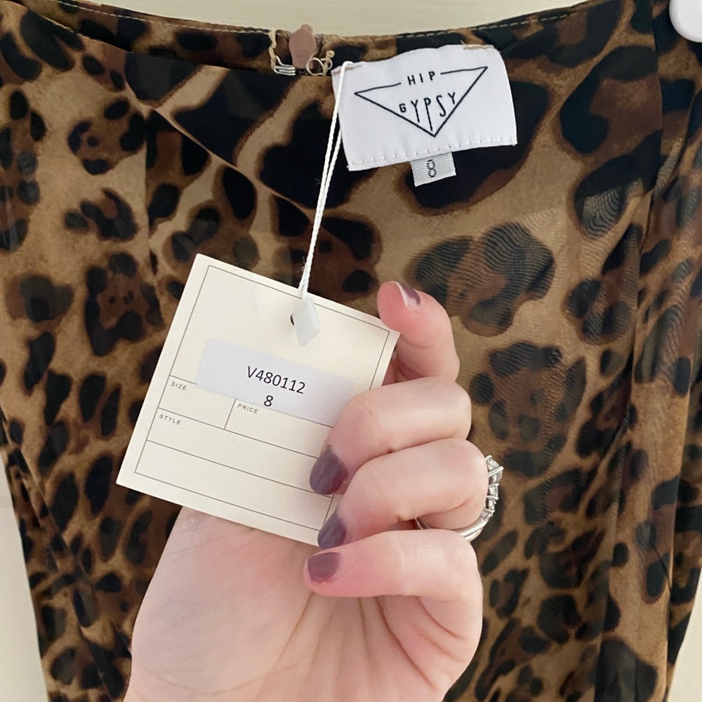 Boutique cheetah maxi skirt
